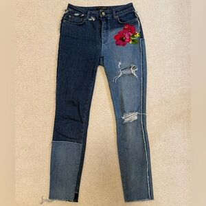 Dolce & Gabbana Two-Tone Blue Women's Jeans